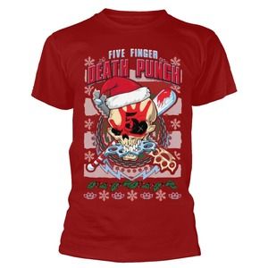 Five Finger Death Punch _Zombie Kill Xmas_ (Red) T-Shirt